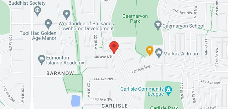 map of 14610 121 Street NW